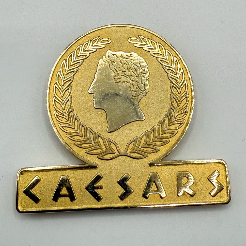Vintage Caesars Casino Las Vegas Golden Refrigerator Magnet